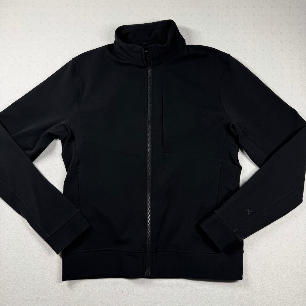 Lululemon Sojourn Jacket Men’s Medium Black Full Zip Luxtreme Stretch Track